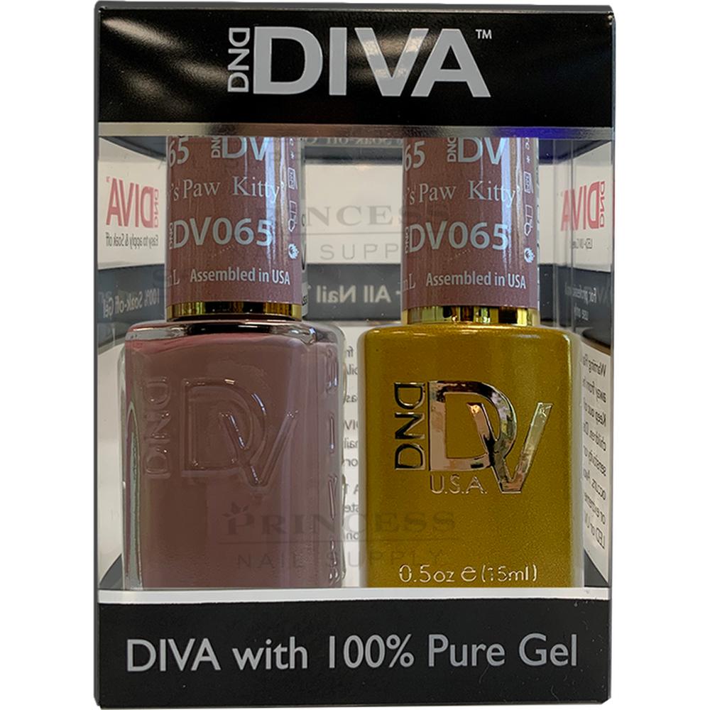 Dnd 065 Raspberry DND Diva Duo Gel - #065 - Kitty's Paw / Soak-Off Gel Polish 0.5 oz ...