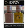 DND Diva Duo Gel - #065 - Kitty's Paw / Soak-Off Gel Polish 0.5 oz. + Nail Lacquer 0.5 oz.