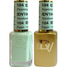 DND Diva Duo Gel - #104 - Peppermint Marshmallow / Soak-Off Gel Polish 0.5 oz. + Nail Lacquer 0.5 oz.