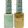 DND Diva Duo Gel - #105 - Paster Pear / Soak-Off Gel Polish 0.5 oz. + Nail Lacquer 0.5 oz.