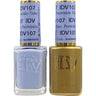 DND Diva Duo Gel - #107 - Periwinkle Tides / Soak-Off Gel Polish 0.5 oz. + Nail Lacquer 0.5 oz.