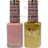 DND Diva Duo Gel - #114 - Homemade Tart / Soak-Off Gel Polish 0.5 oz. + Nail Lacquer 0.5 oz.