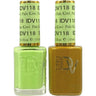 DND Diva Duo Gel - #118 - Pale Kiwi / Soak-Off Gel Polish 0.5 oz. + Nail Lacquer 0.5 oz.