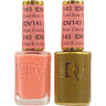 DND Diva Duo Gel - #143 - Coral Rose / Soak-Off Gel Polish 0.5 oz. + Nail Lacquer 0.5 oz.