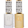 DND Diva Duo Gel - #156 - Perfect White / Soak-Off Gel Polish 0.5 oz. + Nail Lacquer 0.5 oz.