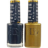 DND Diva Duo Gel - #158 - Matrix (Black) / Soak-Off Gel Polish 0.5 oz. + Nail Lacquer 0.5 oz.