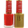 DND Diva Duo Gel - #160 - Diva Red / Soak-Off Gel Polish 0.5 oz. + Nail Lacquer 0.5 oz.