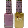 DND Diva Duo Gel - #183 - Pink Ribbons / Soak-Off Gel Polish 0.5 oz. + Nail Lacquer 0.5 oz.
