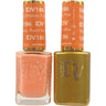 DND Diva Duo Gel - #186 - Peach Mimosa / Soak-Off Gel Polish 0.5 oz. + Nail Lacquer 0.5 oz.