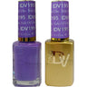 DND Diva Duo Gel - #195 - Side of Ube / Soak-Off Gel Polish 0.5 oz. + Nail Lacquer 0.5 oz.