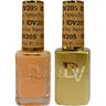 DND Diva Duo Gel - #205 - Papaya Pop / Soak-Off Gel Polish 0.5 oz. + Nail Lacquer 0.5 oz.