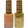 DND Diva Duo Gel - #206 - Peach Paradise / Soak-Off Gel Polish 0.5 oz. + Nail Lacquer 0.5 oz.