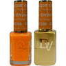 DND Diva Duo Gel - #208 - Perfect Orange / Soak-Off Gel Polish 0.5 oz. + Nail Lacquer 0.5 oz.