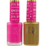 DND Diva Duo Gel - #215 - Fuchsia Rose / Soak-Off Gel Polish 0.5 oz. + Nail Lacquer 0.5 oz.