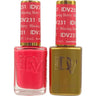 DND Diva Duo Gel - #231 - Blazing Berry / Soak-Off Gel Polish 0.5 oz. + Nail Lacquer 0.5 oz.