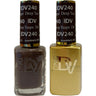 DND Diva Duo Gel - #240 - Deep Taupe / Soak-Off Gel Polish 0.5 oz. + Nail Lacquer 0.5 oz.