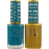DND Diva Duo Gel - #244 - Emerald Meadow / Soak-Off Gel Polish 0.5 oz. + Nail Lacquer 0.5 oz.