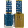 DND Diva Duo Gel - #245 - Teal Treasures / Soak-Off Gel Polish 0.5 oz. + Nail Lacquer 0.5 oz.