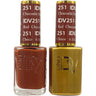 DND Diva Duo Gel - #251 - Chocolate Red / Soak-Off Gel Polish 0.5 oz. + Nail Lacquer 0.5 oz.