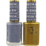 DND Diva Duo Gel - #258 - Dusk Delight / Soak-Off Gel Polish 0.5 oz. + Nail Lacquer 0.5 oz.