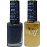 DND Diva Duo Gel - #259 - Airy Daze / Soak-Off Gel Polish 0.5 oz. + Nail Lacquer 0.5 oz.