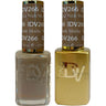 DND Diva Duo Gel - #266 - Nude Mocha / Soak-Off Gel Polish 0.5 oz. + Nail Lacquer 0.5 oz.