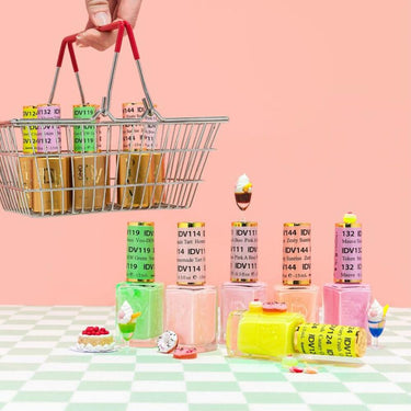 DND Diva Duo Soda Shoppe 36 Colors of Soak-Off Gel Polish 0.5 oz. + Nail Lacquer 0.5 oz. #110-#145 + 1 Tip #4