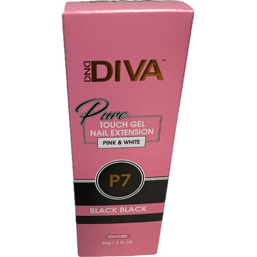 DND Diva Pure Touch Black to Black Gel P7 / 2 oz.
