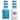 DND Duo - #515 Tropical Waterfall / Soak-Off Gel Polish 0.5 oz. + Nail Lacquer 0.5 oz.