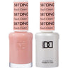 DND Duo - #587 Peach Cream / Soak-Off Gel Polish 0.5 oz. + Nail Lacquer 0.5 oz.