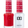 DND Duo - #637 Lucky Red / Soak-Off Gel Polish 0.5 oz. + Nail Lacquer 0.5 oz.