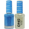 DND Duo - #671 Blue Hawaiian / Soak-Off Gel Polish 0.5 oz. + Nail Lacquer 0.5 oz.