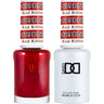 DND Duo - #689 Red Ribbons / Soak-Off Gel Polish 0.5 oz. + Nail Lacquer 0.5 oz.