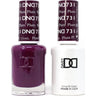 DND Duo - #731 Plum Frost / Soak-Off Gel Polish 0.5 oz. + Nail Lacquer 0.5 oz.