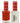 DND Duo GEL Pack - GOLD IN RED / 1 Gel Polish 0.47 oz. + 1 Lacquer 0.47 oz. in Matching Color