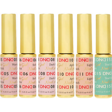 DND Gel Art Liner - Pastel #1 Set 6 Colors