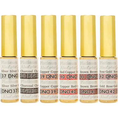 DND Gel Art Liner - Platinum #37 - #54 = 18 Colors