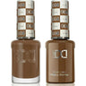 DND Hema Free Duo #008 / 1 Gel Lacquer 0.5 oz. + 1 Lacquer 0.5 oz. Matching Color