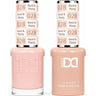 DND Hema Free Duo #028 / 1 Gel Lacquer 0.5 oz. + 1 Lacquer 0.5 oz. Matching Color