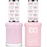 DND Hema Free Duo #041 / 1 Gel Lacquer 0.5 oz. + 1 Lacquer 0.5 oz. Matching Color