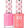 DND Hema Free Duo #074 / 1 Gel Lacquer 0.5 oz. + 1 Lacquer 0.5 oz. Matching Color