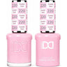 DND Hema Free Duo #220 / 1 Gel Lacquer 0.5 oz. + 1 Lacquer 0.5 oz. Matching Color