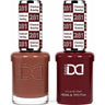 DND Hema Free Duo #281 / 1 Gel Lacquer 0.5 oz. + 1 Lacquer 0.5 oz. Matching Color