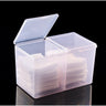 Double Compartment Nail Wipe Holder Box - Pink - Each