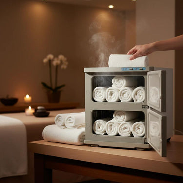 Double Dermalogic Hot Towel Cabinet Warmer by HANS Equipment