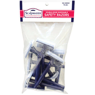 Double-Edge Disposable Safety Razors / 12 Pack by Scalpmaster