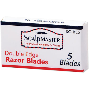 Double Edge Stainless Steel Blades / 5 Blades per Box by Scalpmaster