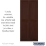 Double End Side Panel - for 18 Inch Deep Solid Oak Executive Wood Locker by Salsbury – Dark by Salsbury
