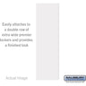 Double End Side Panel - for 21 Inch Deep Premier Wood Locker - without Sloping Hood by Salsbury – Arctic White by Salsbury
