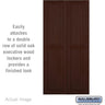 Double End Side Panel - for 21 Inch Deep Solid Oak Executive Wood Locker by Salsbury – Dark by Salsbury
